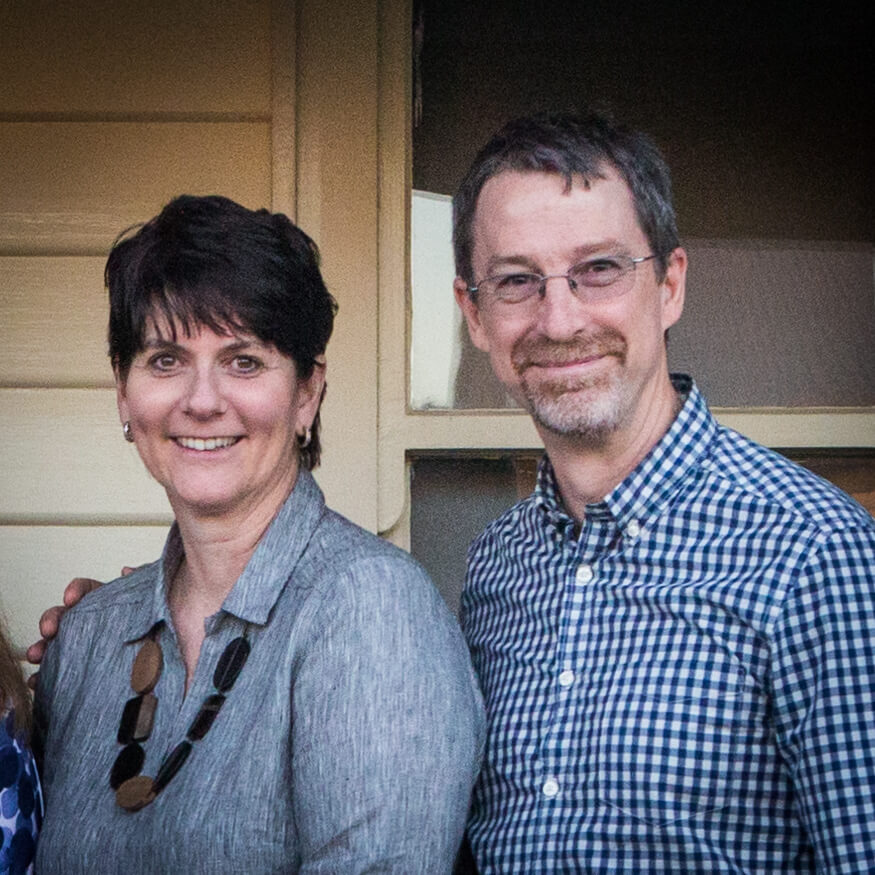 Gary and Wendy, owners of At The Bay